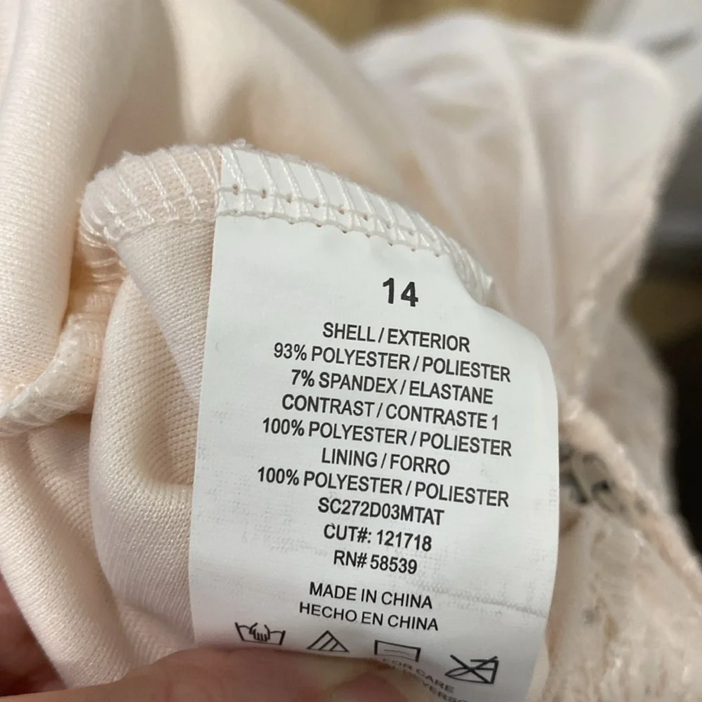 🌺HOST PICK🌺 Speechless Blush Layered Tulle and Lace Dress |Size 14 girls - Picture 12 of 12